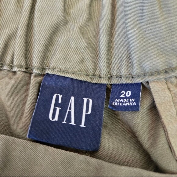 GAP Women's Plus Size 20 Cotton Preowned Condition VTG Green Cargo Pants - Picture 7 of 12